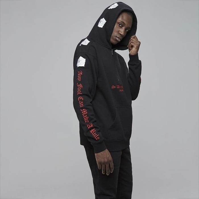 Bluza męska Cayler and Sons CSBL Order Half Zip Hoody black / red