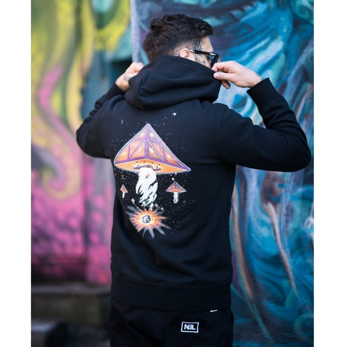 Bluza męska z kapturem HUF hoodie Doomsday Triple Triangle black