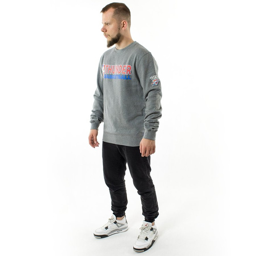 Bluza Mitchell and Ness crewneck Team Issued Crew Oklahoma City Thunder grey