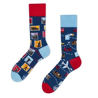 Many Mornings Skarpety socks Quarter The Traveler multicolor