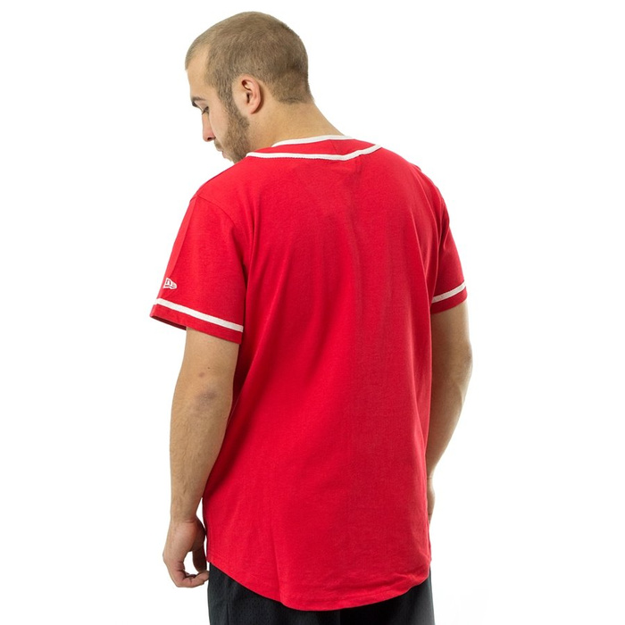 New Era shooting shirt NBA Button Up Philadelphia 76ers red