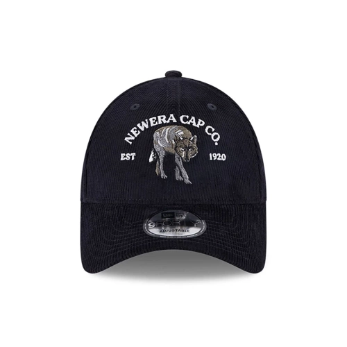 New Era cap 9FORTY Strapback Wolf Cord navy