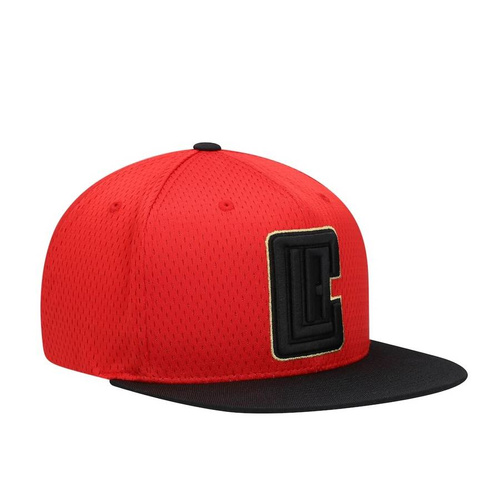 Mitchell and Ness snapback NBA Red Gold Block Los Angeles Clippers red / black