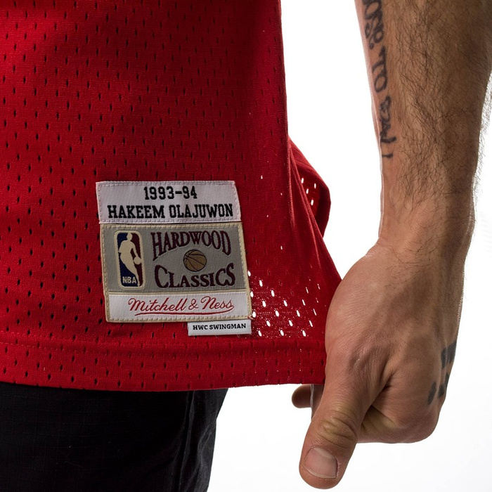 Mitchell and Ness swingman jersey Houston Rockets Hakeem Olajuwon 1993-94 red