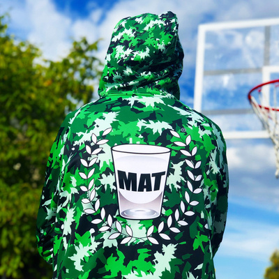 Proton x Melanżowe Akcesoria Tekstylne x MAT Wear Tech Zip Hoody Bottle Camo