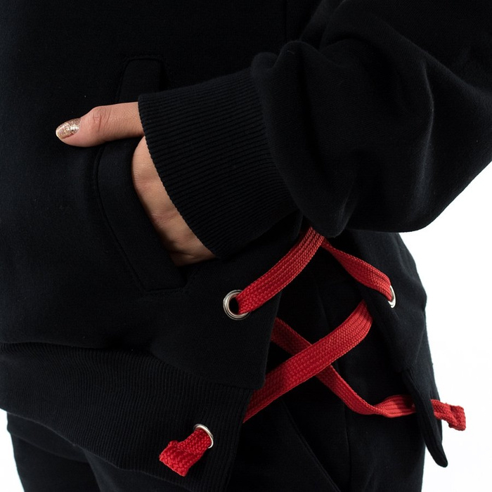 Bluza damska Jungmob hoody Rose String black
