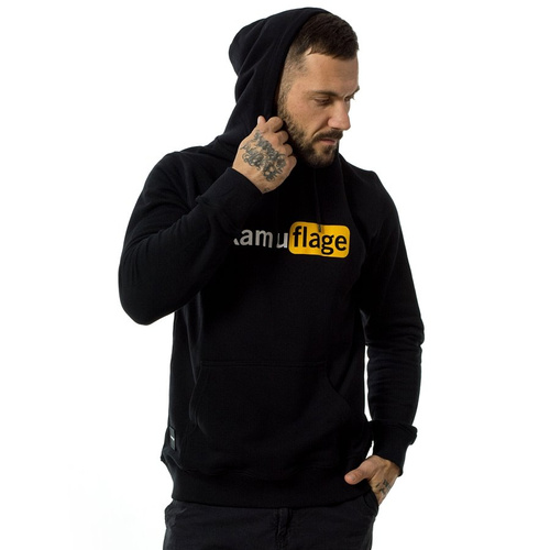 Bluza męska z kapturem Kamuflage* hoody Naughty black