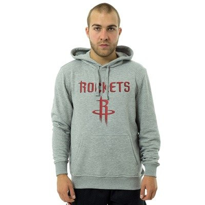 New Era bluza męska z kapturem NBA Team Logo Houston Rockets grey heather