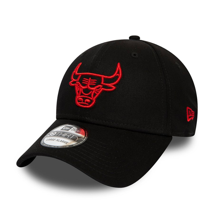 Czapka z daszkiem New Era dad cap 39THIRTY Chicago Bulls black 
