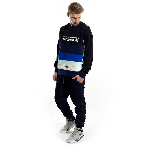 Bluza męska Prosto crewneck Royal Spark black