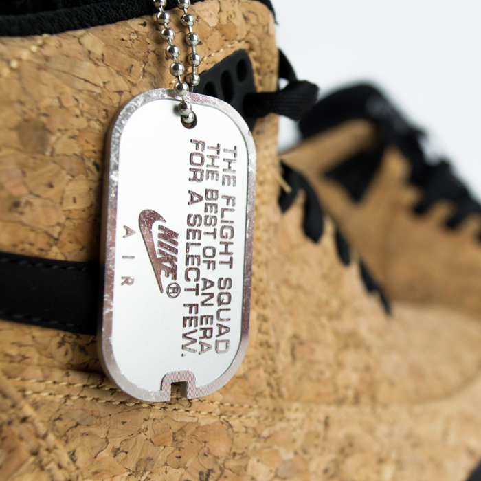 Nike Air Flight Squad Cork natural / black - voltage green - white (748281-100)