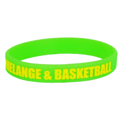 MAT Wear wristband Melange&Basketball green / yellow