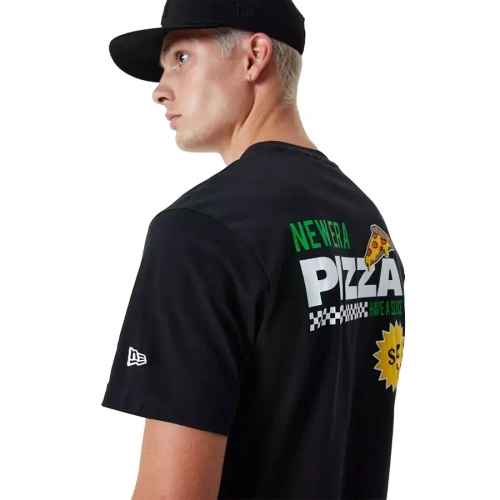 New Era t-shirt Pizza Graphic black