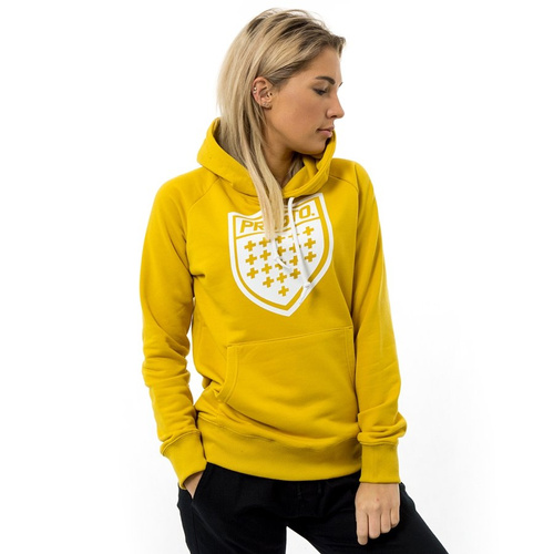 Bluza damska z kapturem Prosto Klasyk hoody Figurez yellow