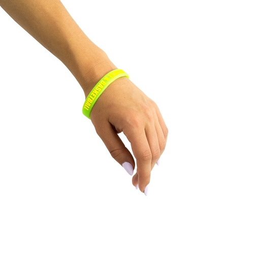 MAT Wear wristband Melange&Basketball green / yellow