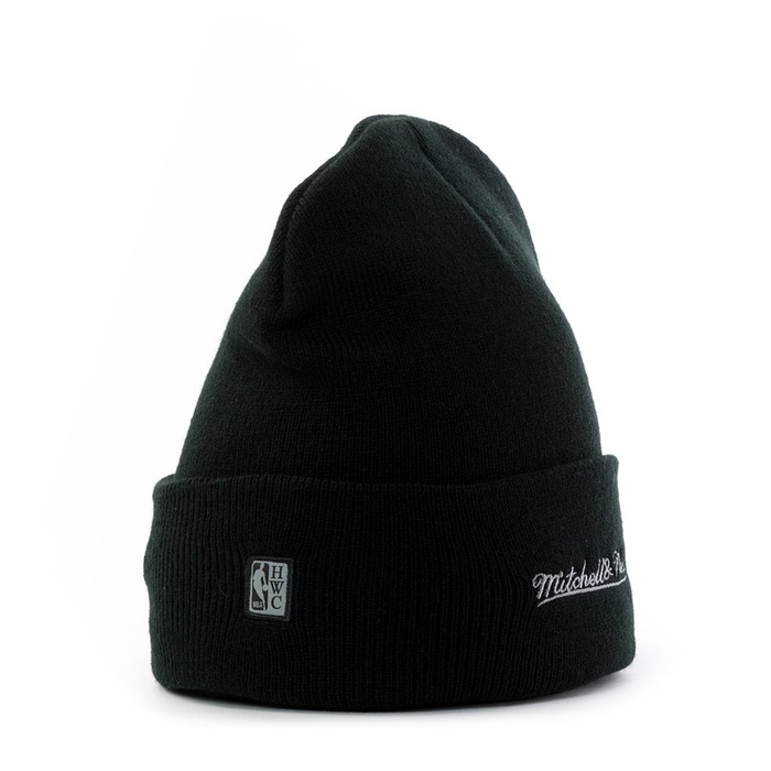 Czapka zimowa Mitchell and Ness HWC Reflective Logo Knit Charlotte Hornets black