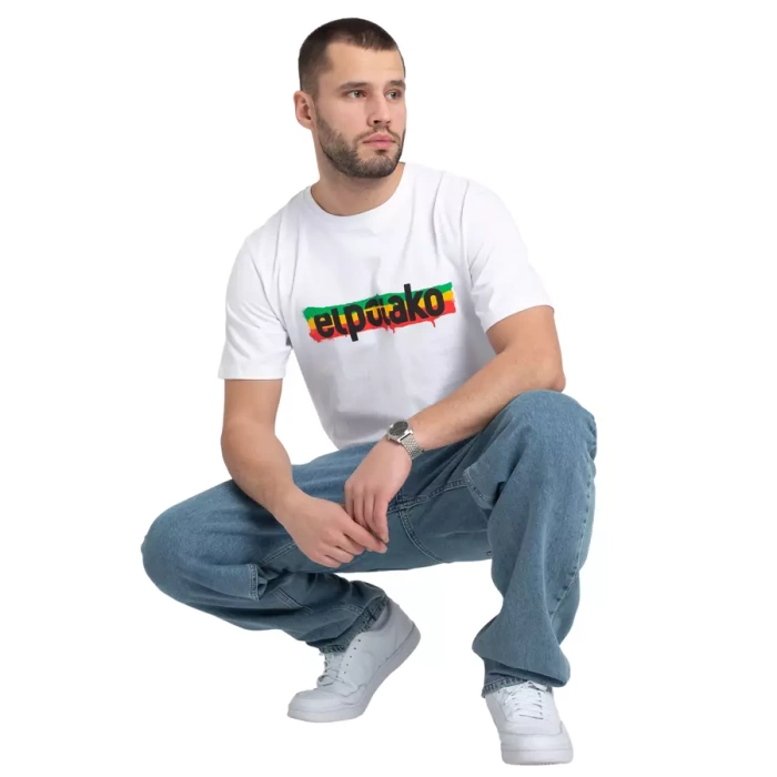 El Polako t-shirt Rasta white