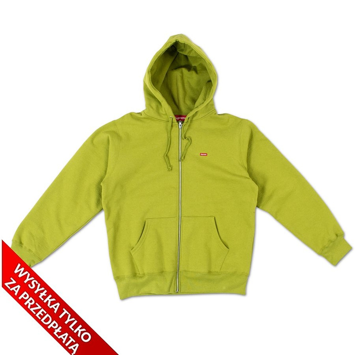 Supreme Small Box Zip Up Sweatshirt moss green