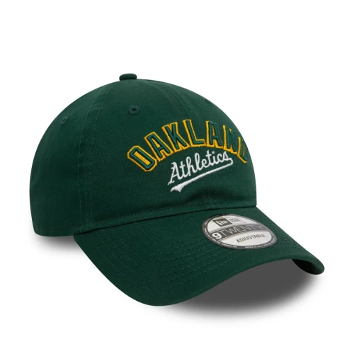 New Era cap 9TWENTY Strapback MLB Wordmark Oakland Athletics dark green