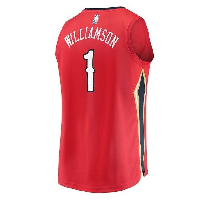 Fanatics koszulka koszykarska Replica Jersey NBA Statement Edition New Orleans Pelicans Zion Williamson red