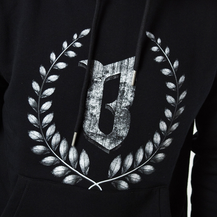 BOR Bluza męska z kapturem hoodie Stone Laur black