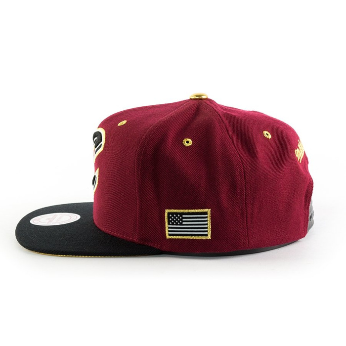 Czapka z daszkiem Mitchell and Ness snapback Gold Tip Cleveland Cavaliers burgundy / black / gold