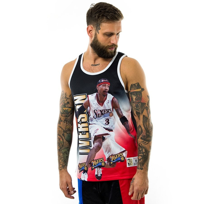 Mitchell and Ness t-shirt NBA Behind The Back Philadelphia 76ers Allen Iverson black / white / red