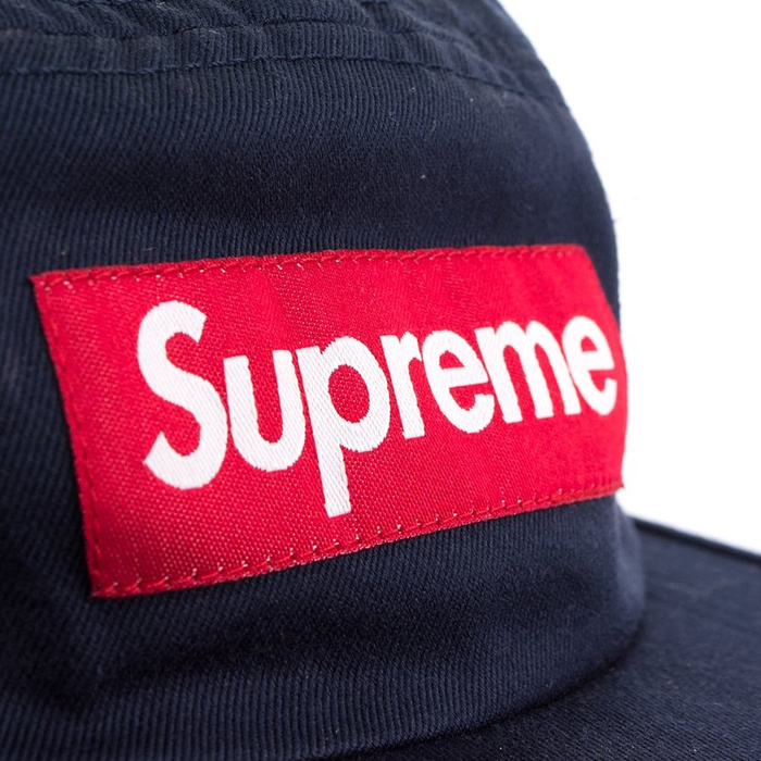 Czapka z daszkiem Supreme 5-panel Washed Chino Twill Camp Cap navy