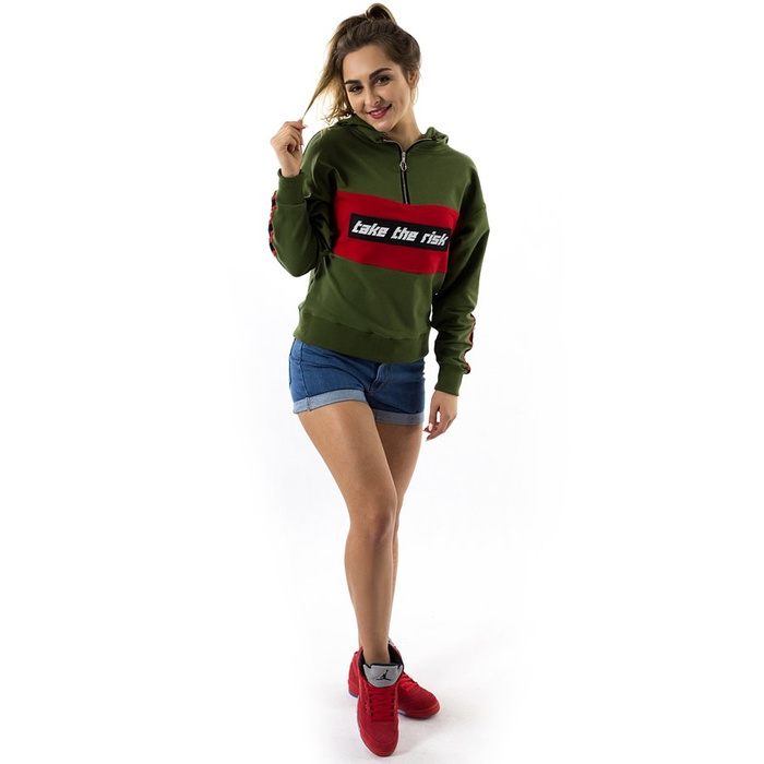 Bluza damska Marska hoody Take The Risk khaki