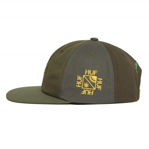 HUF snapback Easy Green Contrast olive / graphite