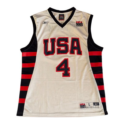 Reebok Jersey Team USA 2004 Allen Iverson white - used 8,5/10