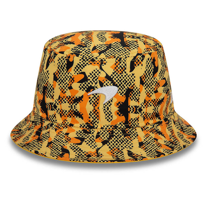 New Era Camo McLaren Racing Bucket Hat yellow