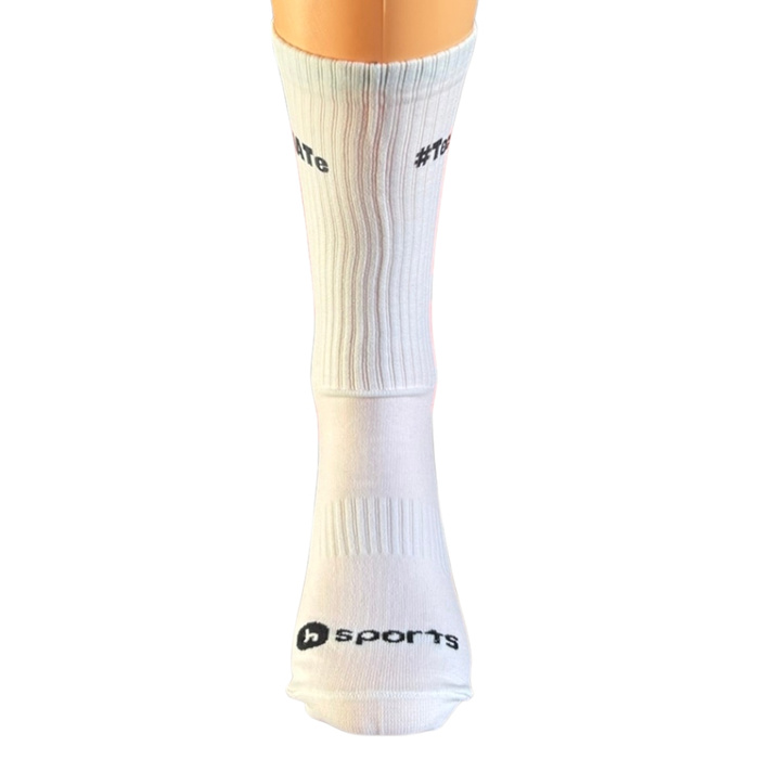 Skarpety koszykarskie hSports x MAT Wear #TeamMATe white