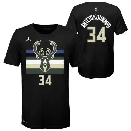 Jordan koszulka koszykarska NBA Statement Edition Milwaukee Bucks Giannis Antetokounmpo black (kolekcja młodzieżowa)