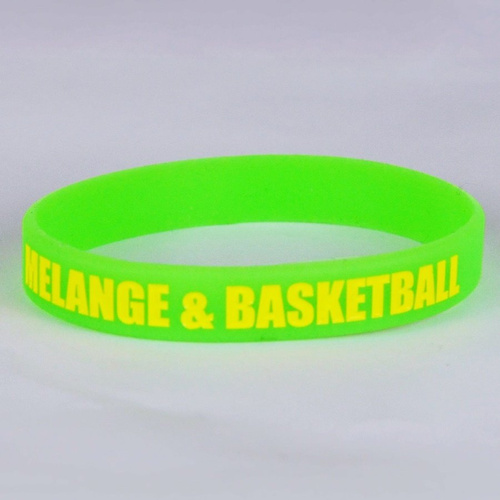 Opaska na rękę MAT Wear Melange&Basketball green / yellow