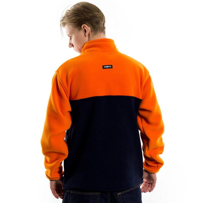 Polar męski Nervous fleece FA20 orange / navy