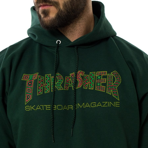 Thrasher sweatshirt hoody Davis forest green