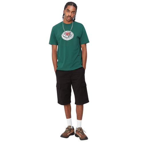 Carhartt WIP Bottle Cap T-Shirt chervil / white