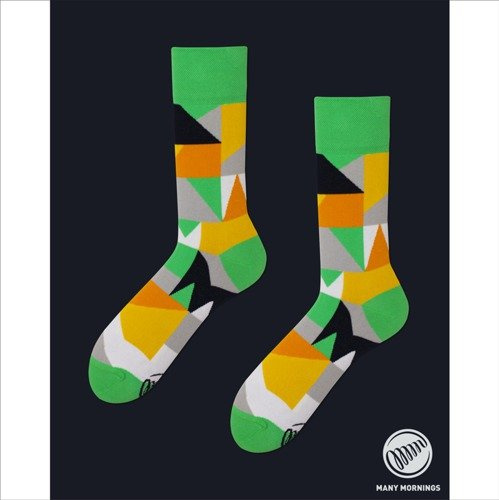 Skarpety Many Mornings socks Abstract Squares multicolor