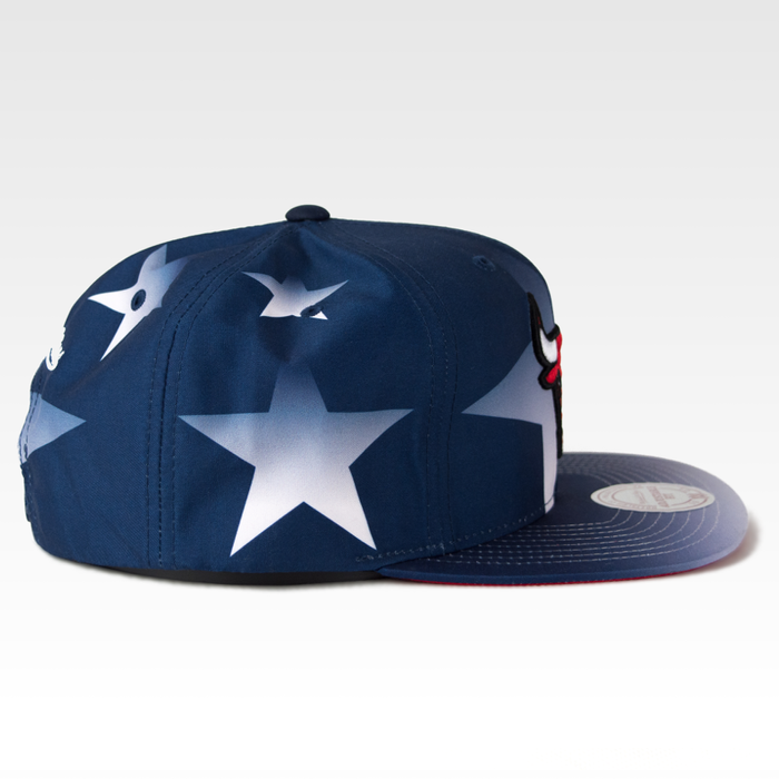 Czapka Mitchell and Ness Chicago Bulls snapback Award ceremony royal / white