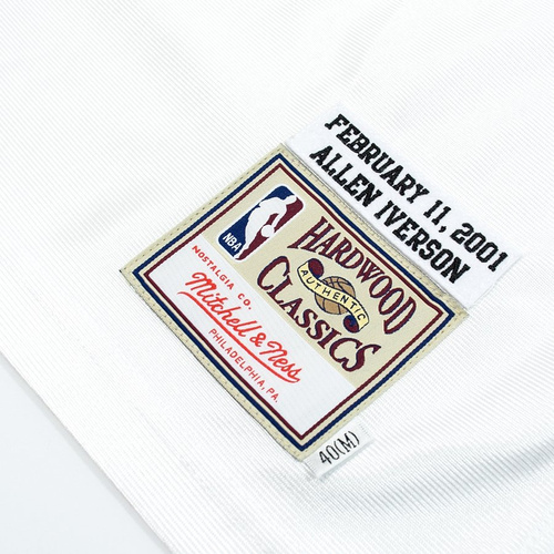 Koszulka męska Mitchell and Ness authentic jersey HWC Philadelphia 76ers Allen Iverson 2001 white