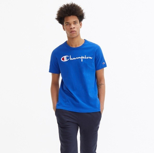 Champion t-shirt Reverse Weave Embroidered Script Logo Tee royal (210972/S19/BS008)