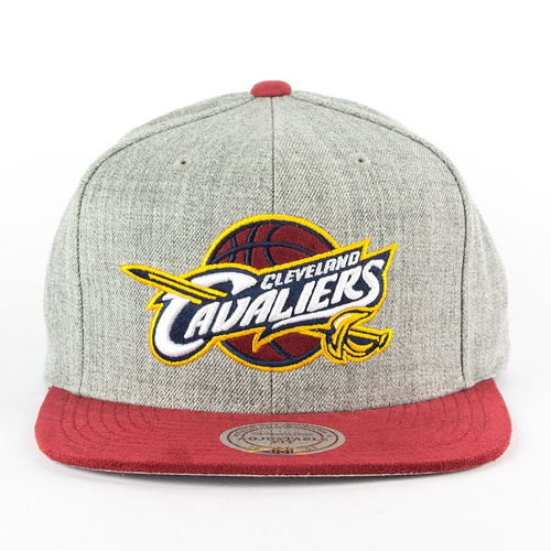 Mitchell and Ness snapback Heather Micro Cleveland Cavaliers grey heather / burgundy