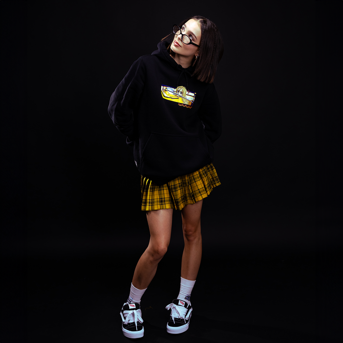 Kamuflage sweatshirt hoody The Bridge black