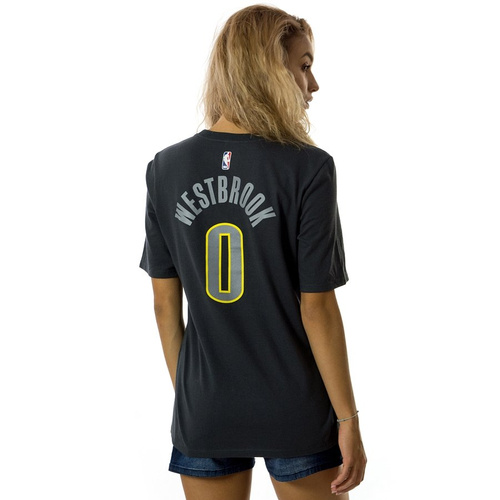 Koszulka damska Nike t-shirt City Edition ES Oklahoma City Thunder Russel Westbrook anthracite / white (EZ2B7NAAC-THURW)