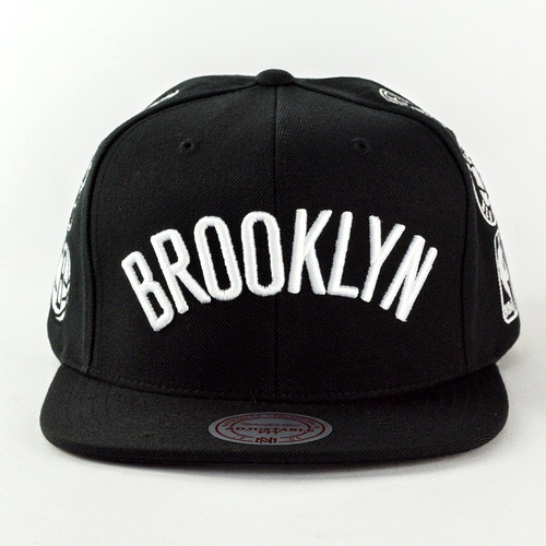 Czapka Mitchell and Ness snapback Team Logo History Brooklyn Nets black