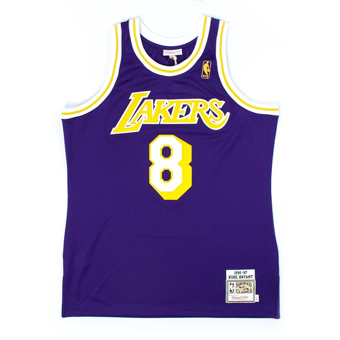 Mitchell and Ness authentic jersey HWC Los Angeles Lakers Kobe Bryant 1996-97 purple
