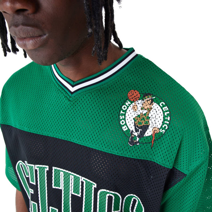New Era t-shirt NBA Boston Celtics Arch Graphic Oversized Mesh black-green