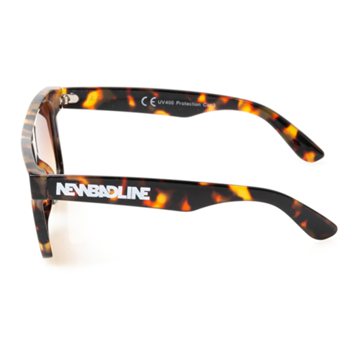 NewBadLine sunglasses Attack Brown Print Flash tonal brown