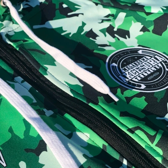  Proton x Melanżowe Akcesoria Tekstylne x MAT Wear bluza męska z kapturem Tech Zip Hoody Bottle Camo 